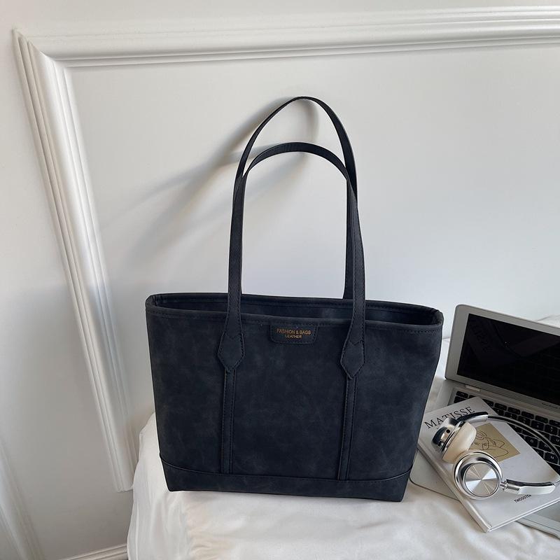 Ретро простая вместительная сумка-тоут женская осенняя новая подмышечная сумка текстурная плечевая большая сумка повседневная сумка