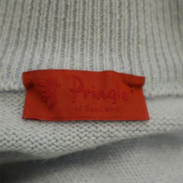 Pringle of Scotland wool Argyle Pattern Knit jacket S Blue Women Used