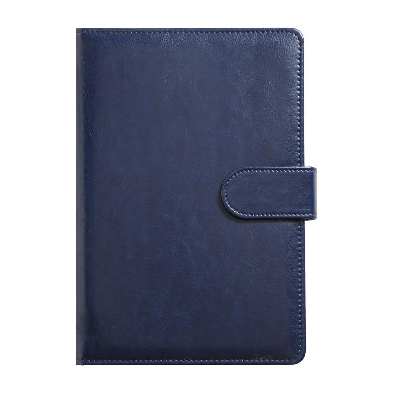 Premium Leather Business Notebook - Customizable Logo, Thickened Cover, Loose-leaf Design, Ideal for Meetings or Creative Journaling