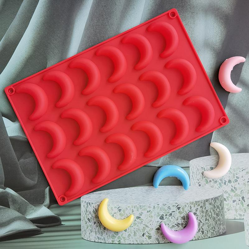 Moon Silicone Mold For Baking Crescent Chocolate Candy Cake Decoration Cupcake Topper Cookie Ice Cube Wax Melts Crayon Keychains