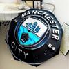 1 Pezzo Ombrello Pieghevole Stampato Manchester City F.C, Ombrello Automatico a 8 Stecche per Viaggio, Campeggio, Regali per Fan, Regali di Natale