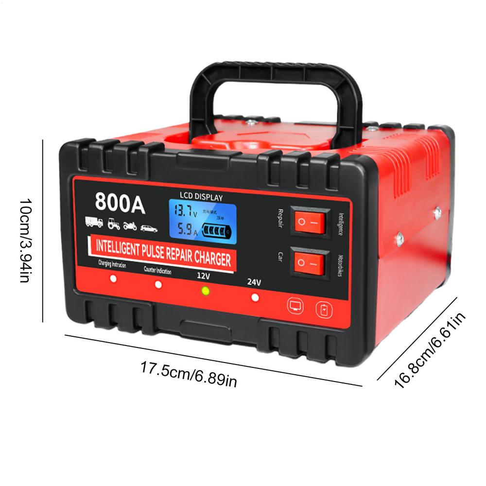 Truck Battery Charger Battery Maintainer Charger Smart 12V24V Accessories Maintainer for Automotive Truck Repair Vehicle