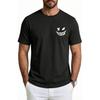Aiyino Mens Graphic Tee Minimal Smile Streetwear