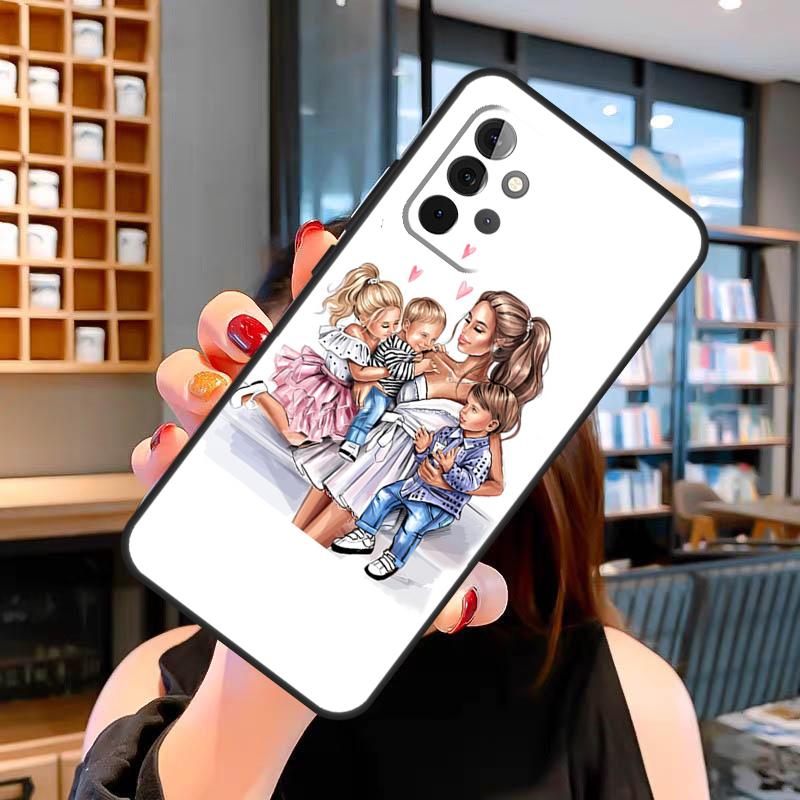 Mom Daughter Girl Son Dad Case For Samsung Galaxy A14 A34 A54 A31 A41 A51 A71 A13 A33 A53 A12 A22 A32 A52 S Cover