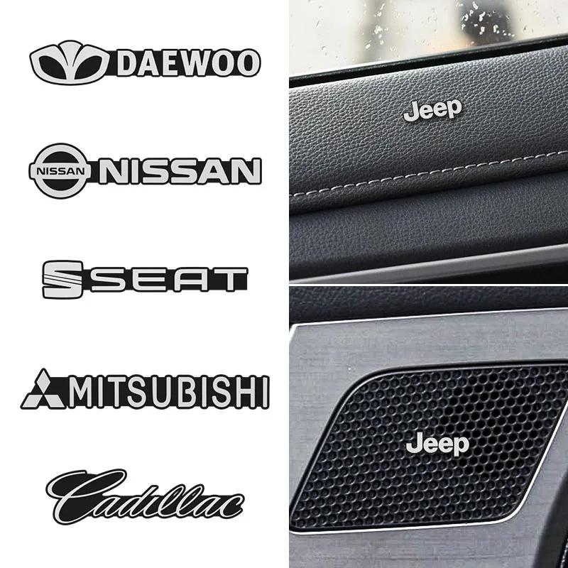For Jeep 10Pcs Jeep Car 3D Audio Stereo Speaker Badge Sticker Decal Accessories For Jeep Renegade Compass Grand Cherokee Wran
