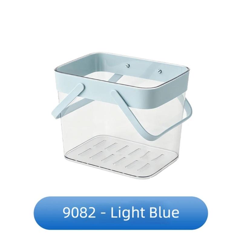 Dorm Shower Basket With Handle, Portable PET Bath Storage Bin for Shared Bath, Gym, and Daily Supply Carrying Use