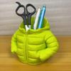 3D Printed Down Jacket Pen Holder: Unique, Quirky Design for Classroom and Desk Stationery.