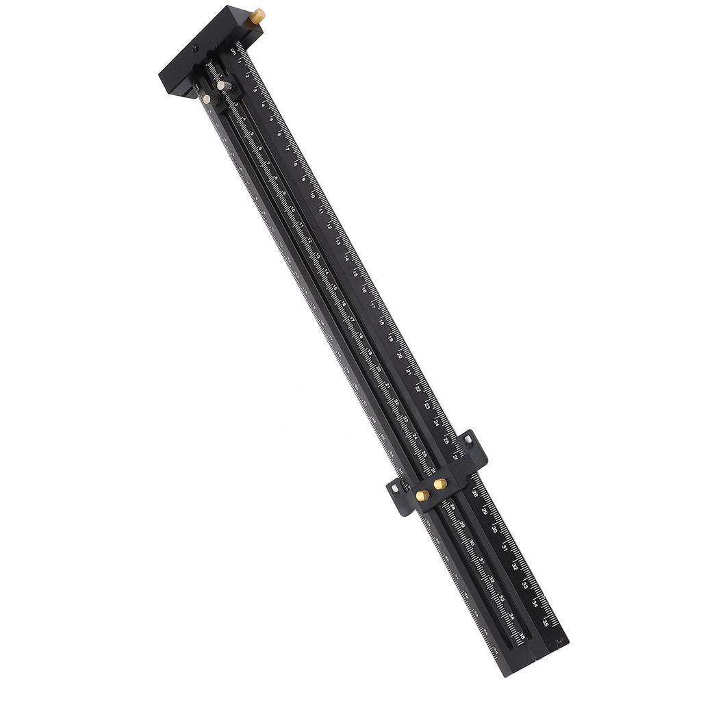 T   Ruler Metal Aluminum Alloy Double Needle Woodworking Line Drawing Parallel Vertical Scribing 35cm