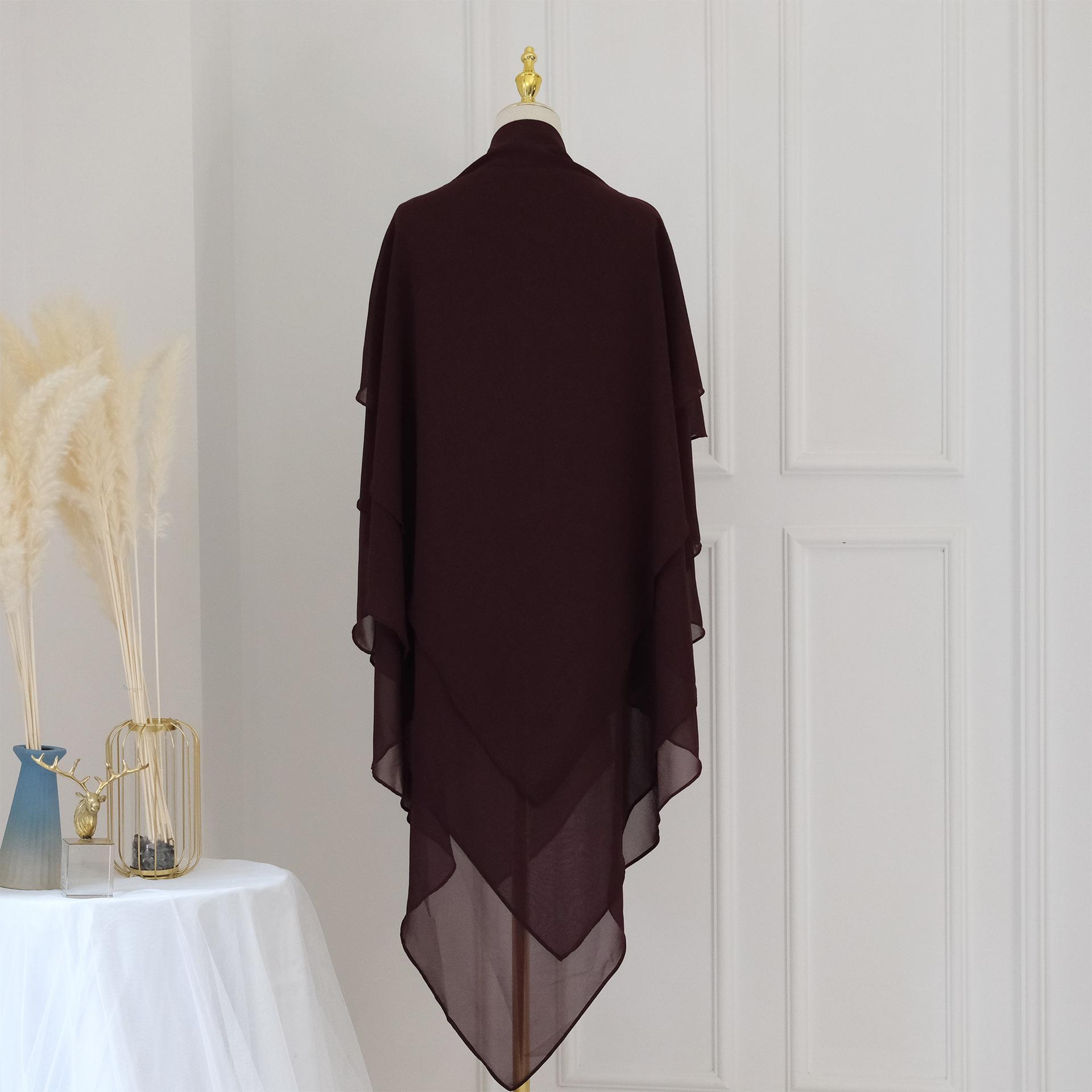 

Plain Khimar Hijab Solid Color Headscarf Middle East Dubai Turkey Muslim Hijab Islam Prayer Clothes For Women Djellaba Turban