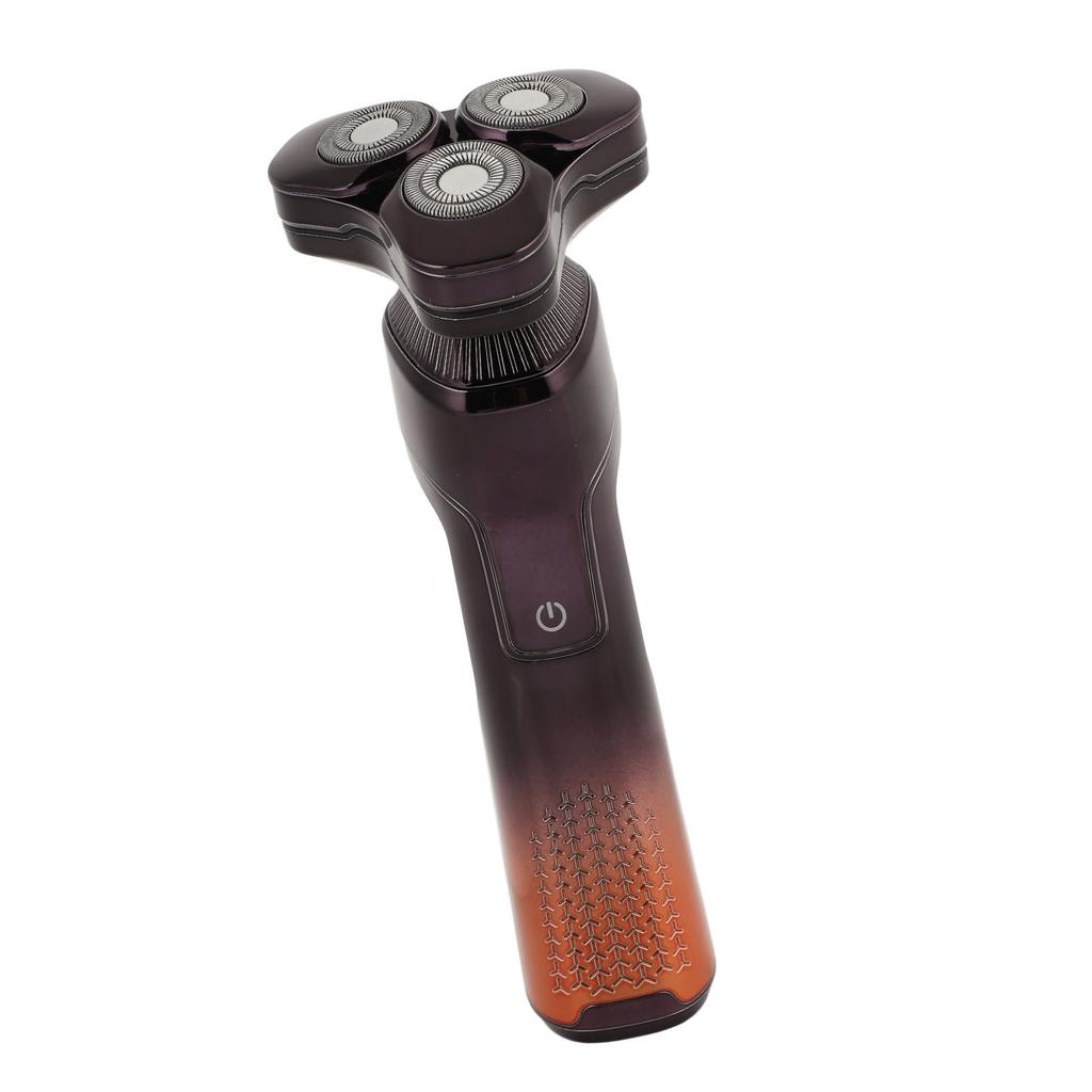 3 in 1 3D Electric Beard Trimmer Floating Double Ring Head Cordless Rechargeable Washable Wet Dry Mustaches Trimmer for