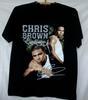 Chris Brown Tričko s krátkým rukávem Podpis Unisex Všechny velikosti Tričko S-4XL