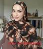 Ethnic Style Satin Polyester Shawl With Warmth Sun Shade For Women
