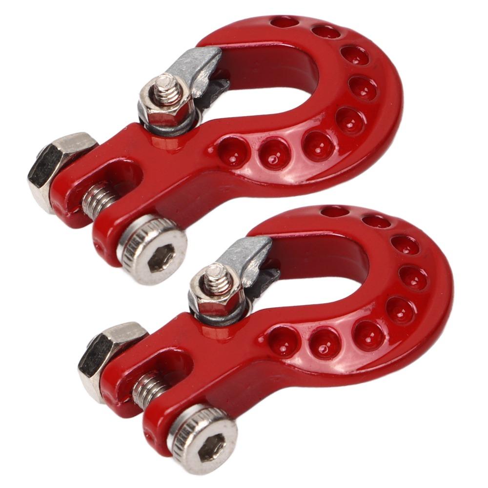 2Pcs RC Car Accessories Winch Trailer Hooks for SCX10/D90/D110/TF2/TRX4/Tamiya CC01 Climbing Car