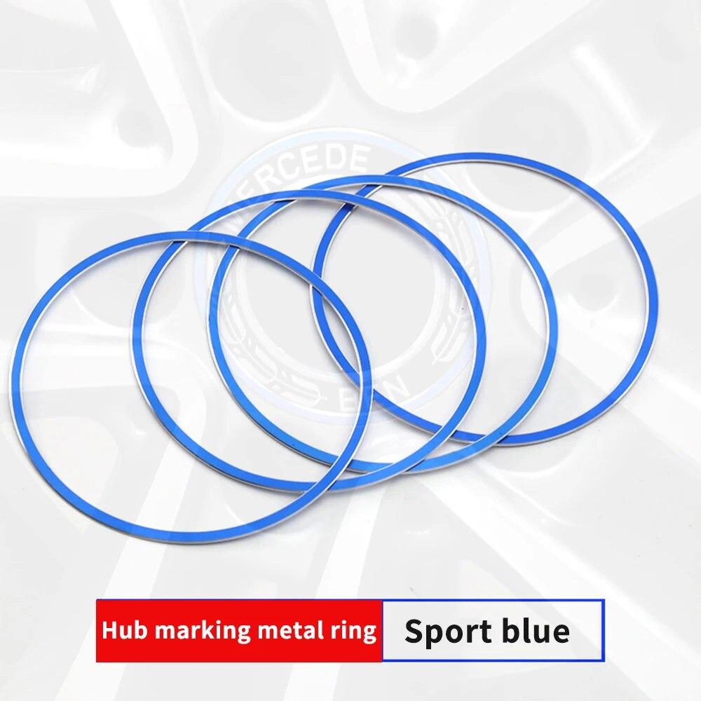 

Крышка ступицы колеса автомобиля из алюминиевого сплава, декоративное кольцо для Mercedes Benz ABCE Class GLA GLK MLGLC GLB Class аксессуары синий