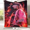 Demon Slayer Kimetsu No Yaiba Tanjiro Nezuko Anime Soft Flannel Blanket,Cozy Warm Throw Blanket for Bed,Sofa,Living Room,Picnic
