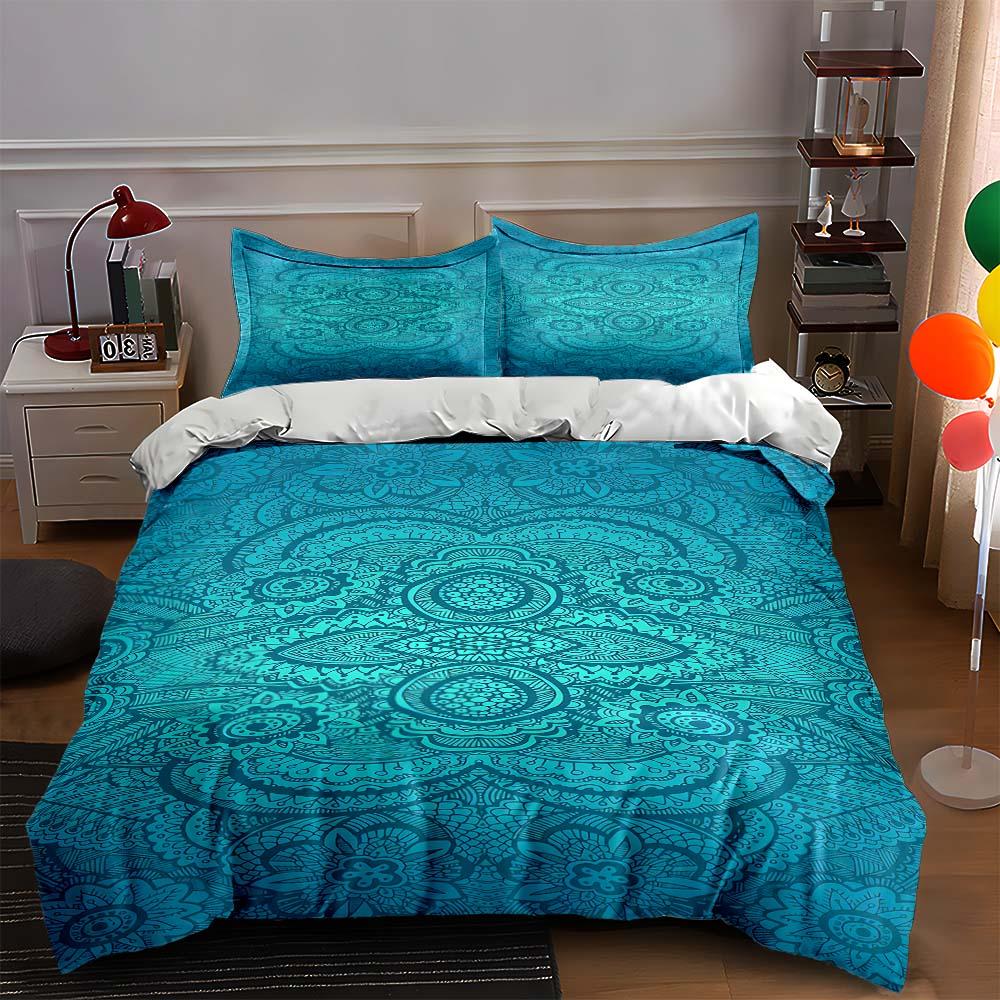 Ornate, Floral, Geometric. Bedding Duvet Cover Sets Duvet Covers Pillowcases Gifts (1 * Duvet Cover 2 * Pillowcases, Without Duvet Insert)