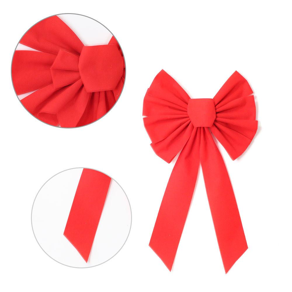 Festive Red Velvet Christmas Bow For Charming Holiday Decor And Seasonal Celebrations