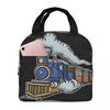 Zug Eisenbahn Isolierte Lunchtasche für Damen Kinder Auslaufsichere Lebensmittelbehälter Thermische Lunchbox Tragetasche