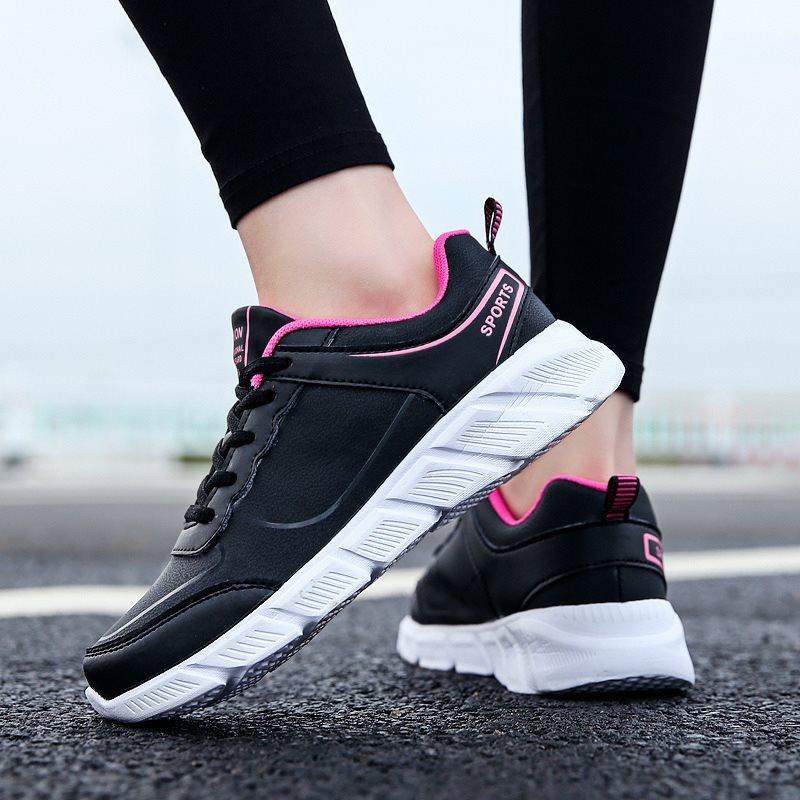 Leder-Board-Schuhe für Damen Flachsohlige Freizeit-Sportschuhe