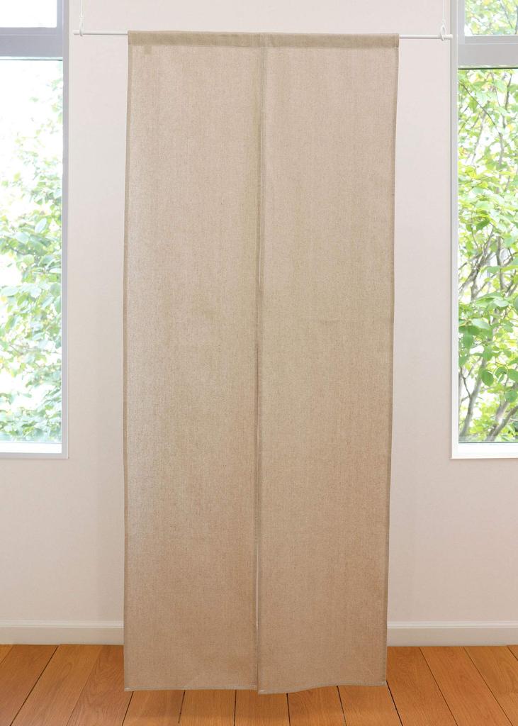 Stylish long curtain made from Sunnyday Fabric natural approximately 72cm wide x 170cm long linen,
