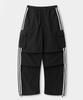 Dimiteulibeullaeg [Summer] Vlad Curved Track Nylon Cargo Pants_Black
