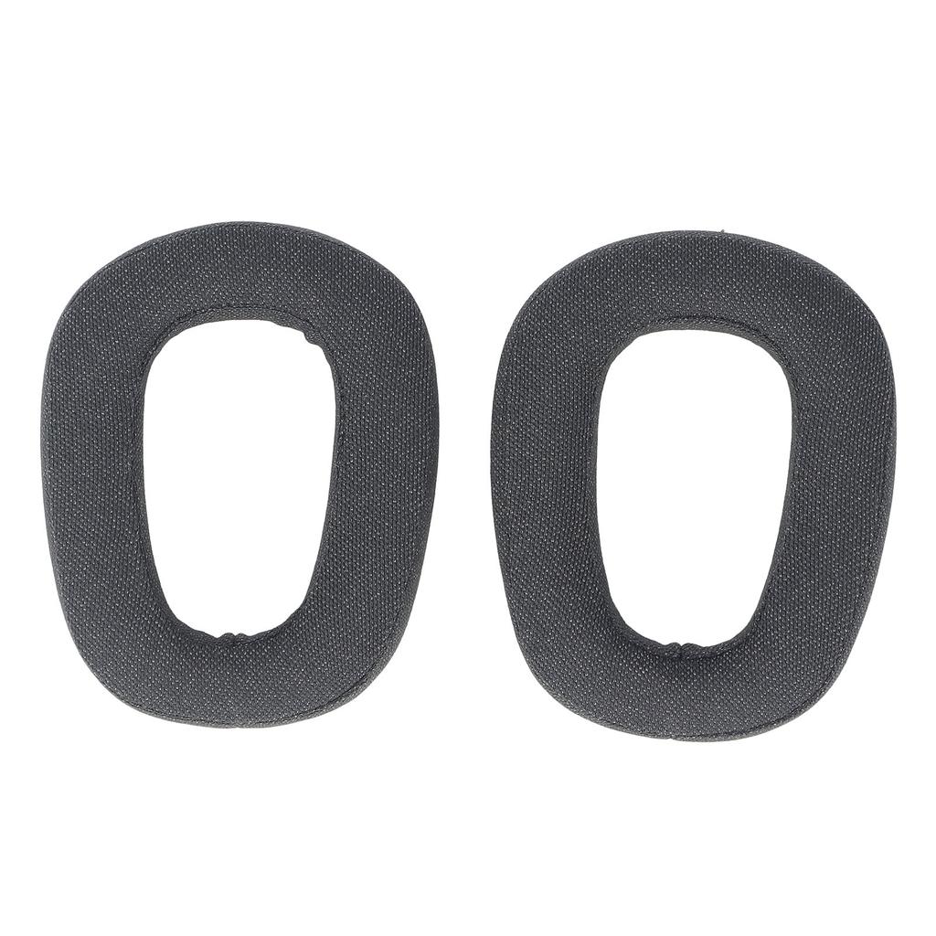 2pcs Replacement Ear Pads Professional Noise Insulation Breathable Cotton Linen Fabric Memory Foam Soft Comfortable Ear