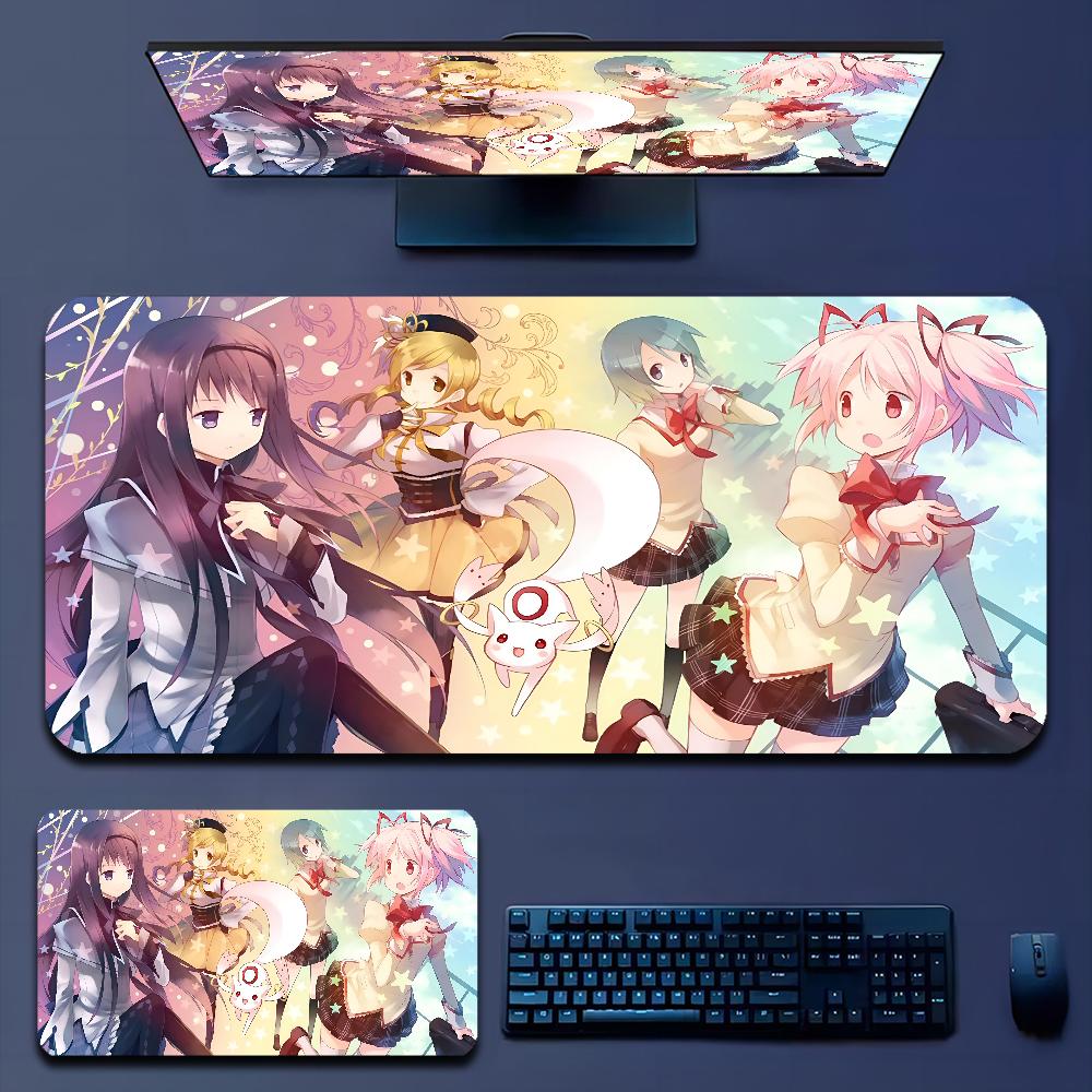 Cute Puella Magi Madoka Magica Mousepad Boy Pad Natural Rubber Gaming Desk Mat Size For Gameing World Of Tanks CS GO Zelda