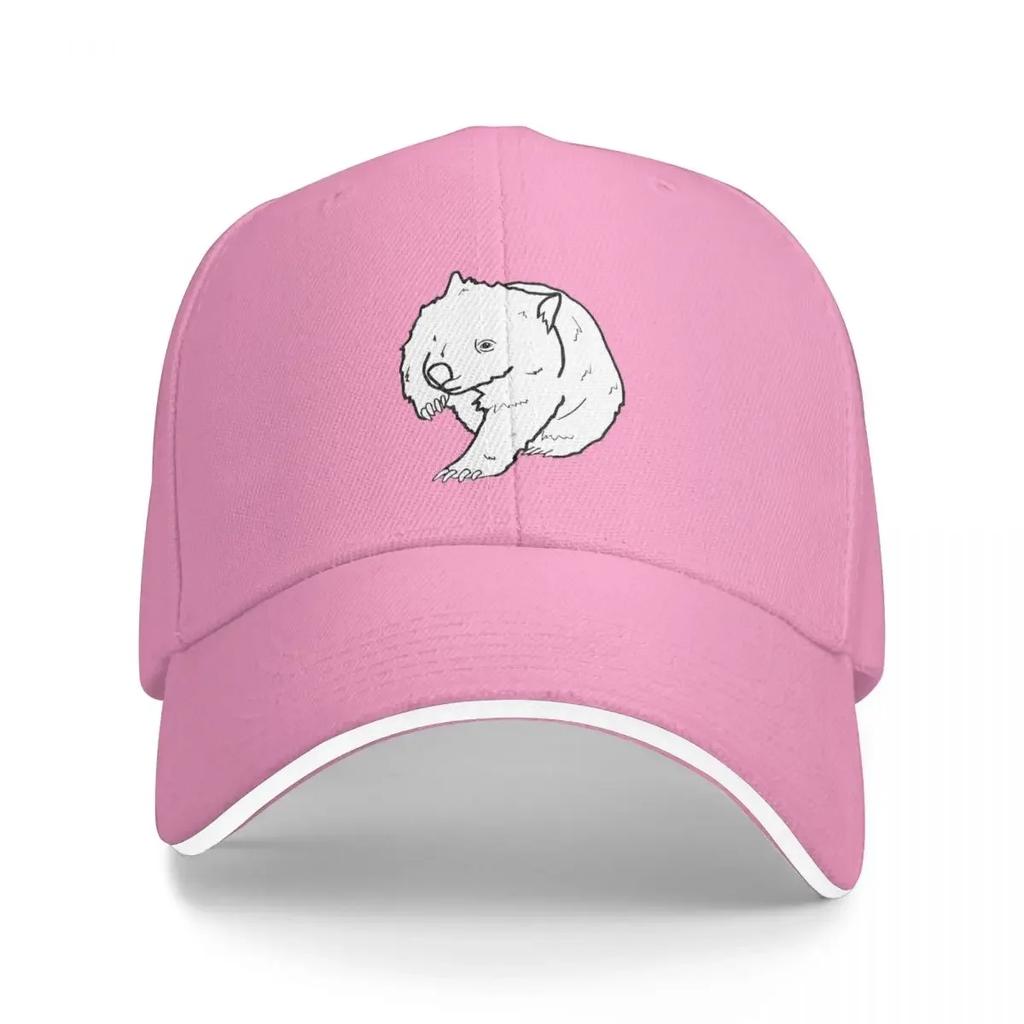 Australian Wombat Doodle Cap Casual Baseball Caps Adjustable Hat Hip Hop Summer Unisex Baseball Hats Customizable Polychromatic