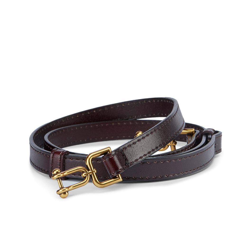 Women's Strap Belt Skirt Accessories Cowhide Two-layer Cowhide Belt Pair Elliptical Buckle Smooth Plate Buttonhole Women's Strap