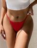 Sexy Beautiful Breathable Sizes Cute Size M [comeondear] Women's T-Back Panties, Buttocks, High-Leg Mesh, Underwear, M-5XL, Panties, Red,