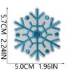 Winter Snowflake Embroidery Cloth Sticker Ironing Holiday Decoration Accessories Scarf Luggage Embellishment Snowflake Repair Embroidery Patch