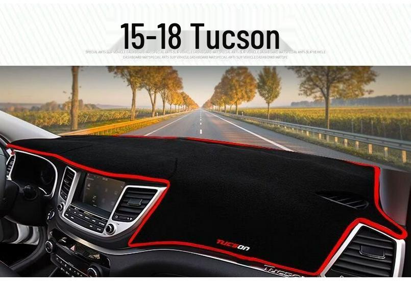 Hyundai Tucson Dashboard Anti-Glare Sunshade Pad - Interior Heat Insulation & Sun Protection 