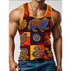 Canotta Uomo Etnica Africana Stampa 3D Vintage Camello Totem Grafica Senza Maniche Camicia Casual Palestra Spiaggia Estiva Traspirante Top da Strada