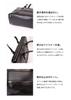 Morino Canvas x Waterproof Border Tote Bag Large Capacity Business Tote Genuine Leather Shoulder Bag Made in Japan [SEAL] 2-Way Men's MS-029NV