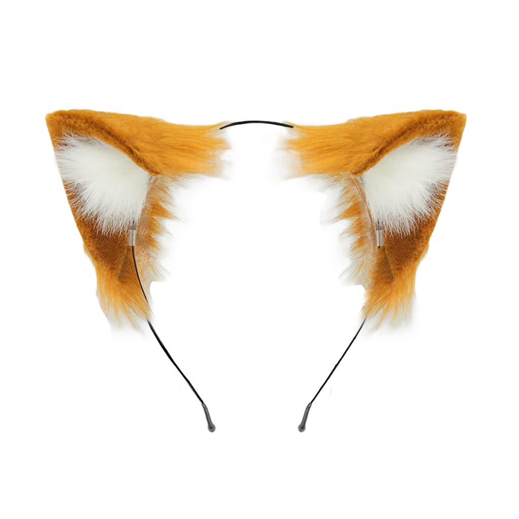 Adjustable Soft Plush Cats Ear Hairband Bendable Anime Ear Hairhoop For Roleplay Event Halloween Carnivals Celebration