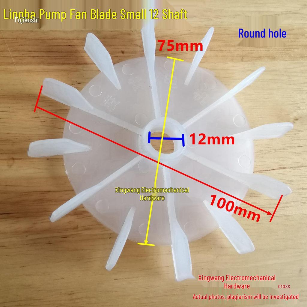 Pompa Motore Pale Ventola Monofase con Foro a D, Foro Rotondo, Dimensioni: 10-20 mm (10/12/14/15/16/17/18/20MM)