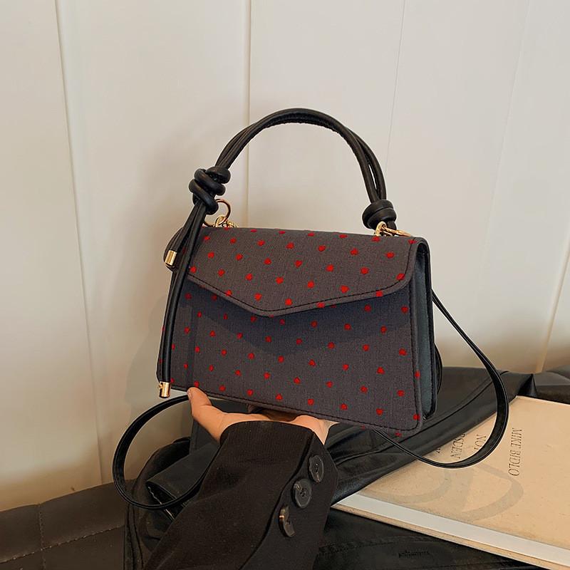 Stylish Butterfly Knot Pu Crossbody Bag For Women With Unique Star Polka Dot Design Heart