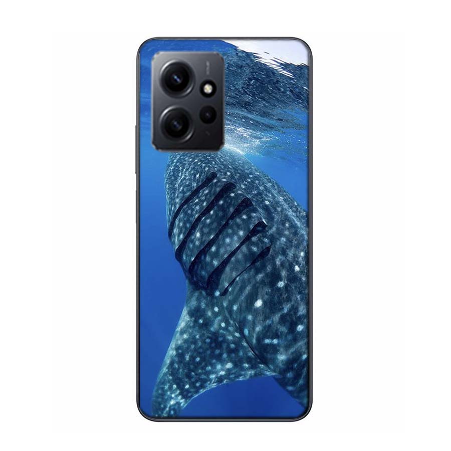 Ocean Whale Shark Swimming Phone Case For Redmi Note 14 15 Pro 5G 13 12 Pro Plus 11 11T 11E 11S 10 Pro 10S 9 9S Cover Cell Clear