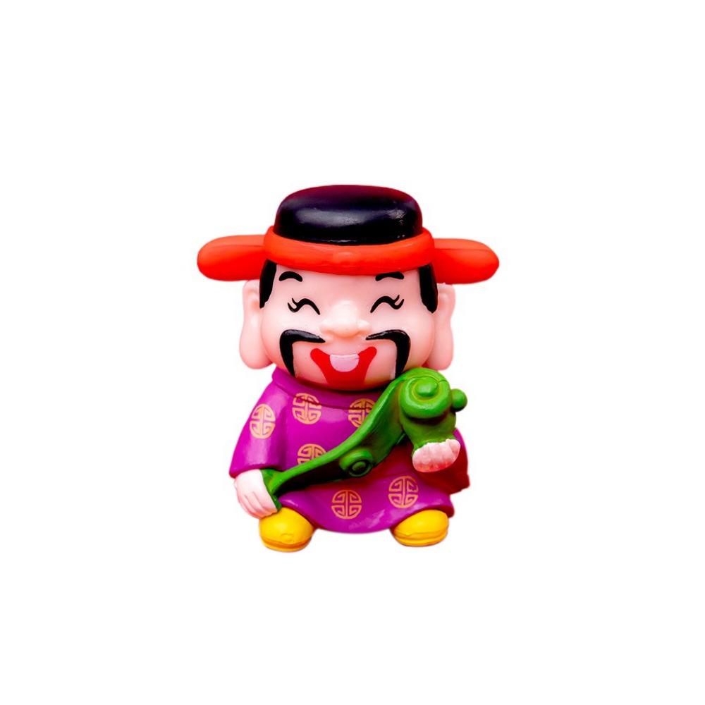 

Мультяшный Бог богатства украшения китайский стиль декоративная статуэтка бога удачи мини ПВХ стол богатство украшение