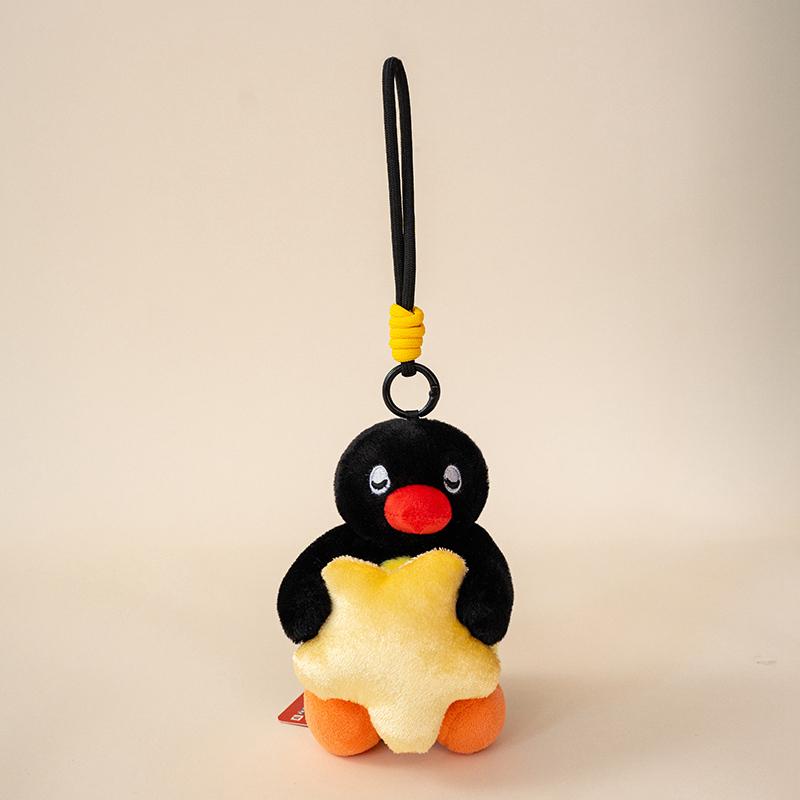 10cm INS Hot Pingu Plush Toy Lovely Stuffed Black Penguin Plushies Kawaii Animal Huggable Doll Birthday Gifts Girl Home Decor