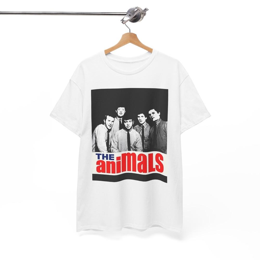 Футболка The Animals Band Винтажный Мерч Постер Рок Унисекс Плотный Хлопок Футболка Унисекс S