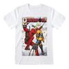 2026 New Deadpool and Wolverine Black Shortsleeved Tshirt Featuring the Double Superhero Pattern