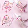 6PCS Colorful Acrylic Beaded Bracelet Rainbow Children's jewelry bracelet Colorful bracelet set