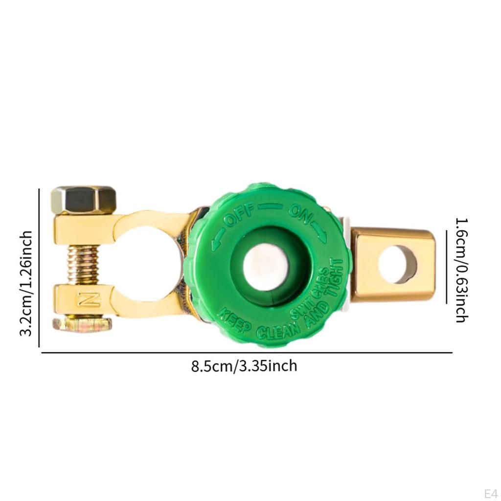 Automobile Battery Disconnect Switch with Knob for Easy Installation and Clamp Connector