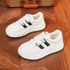 Little White Shoes Women's 2025 New Spring Versatile Student Casual Sports Shoes Flat Baseplate Shoes Soft Leather Bread Shoes