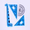 4-Piece Student Drawing Set: Triangle Rulers, Protractor, Square & 20cm Straightedge