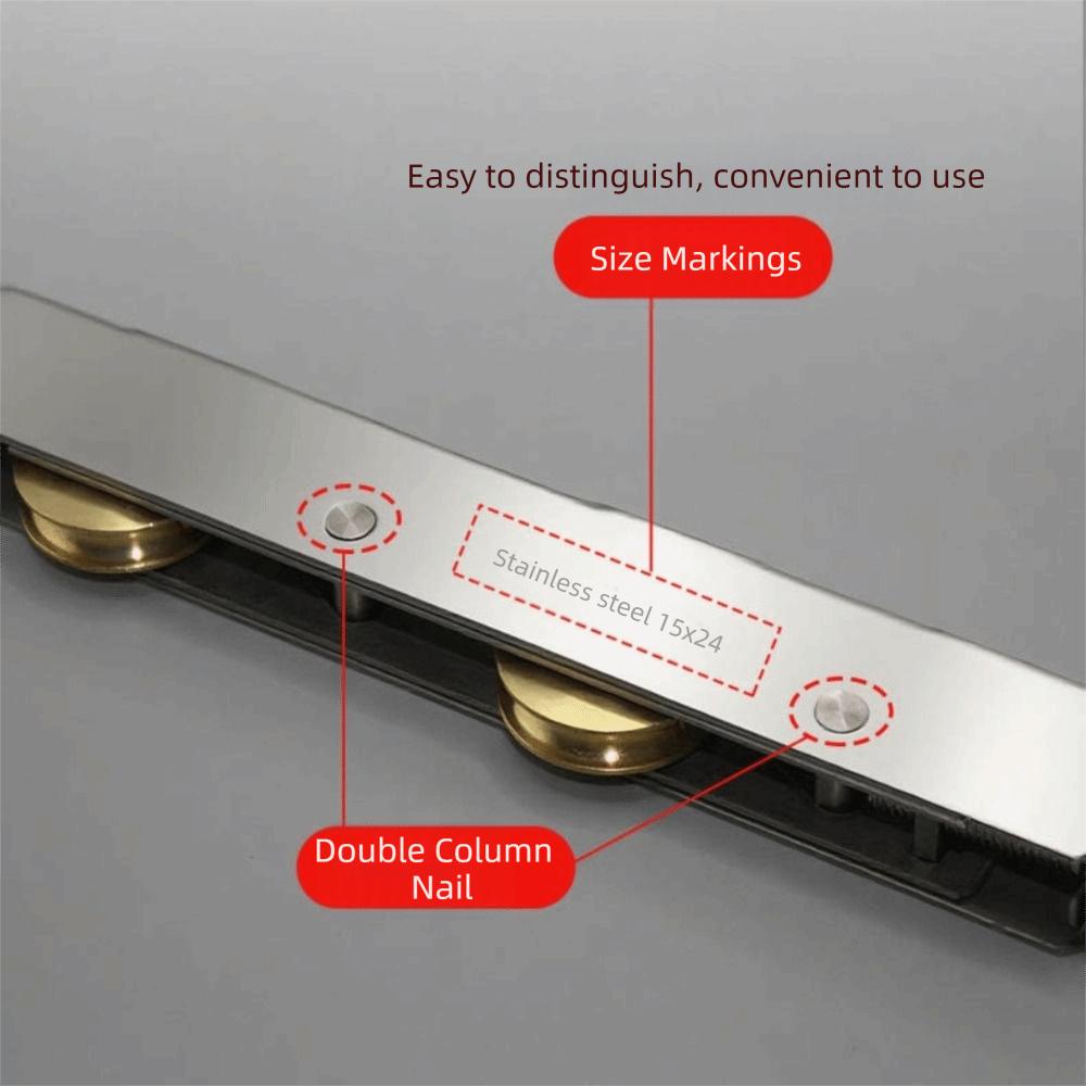 Stainless Steel Door Sliding Roller Bearing Rollers Silent Window Pulley Double Copper Wheel Slot Wheel