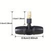 6PCS Sprayer Nozzles Plastic Copper Irrigation Nozzle for Home Garden Irrigation Tee Misting Sprinkler for Watering Lawns Plants