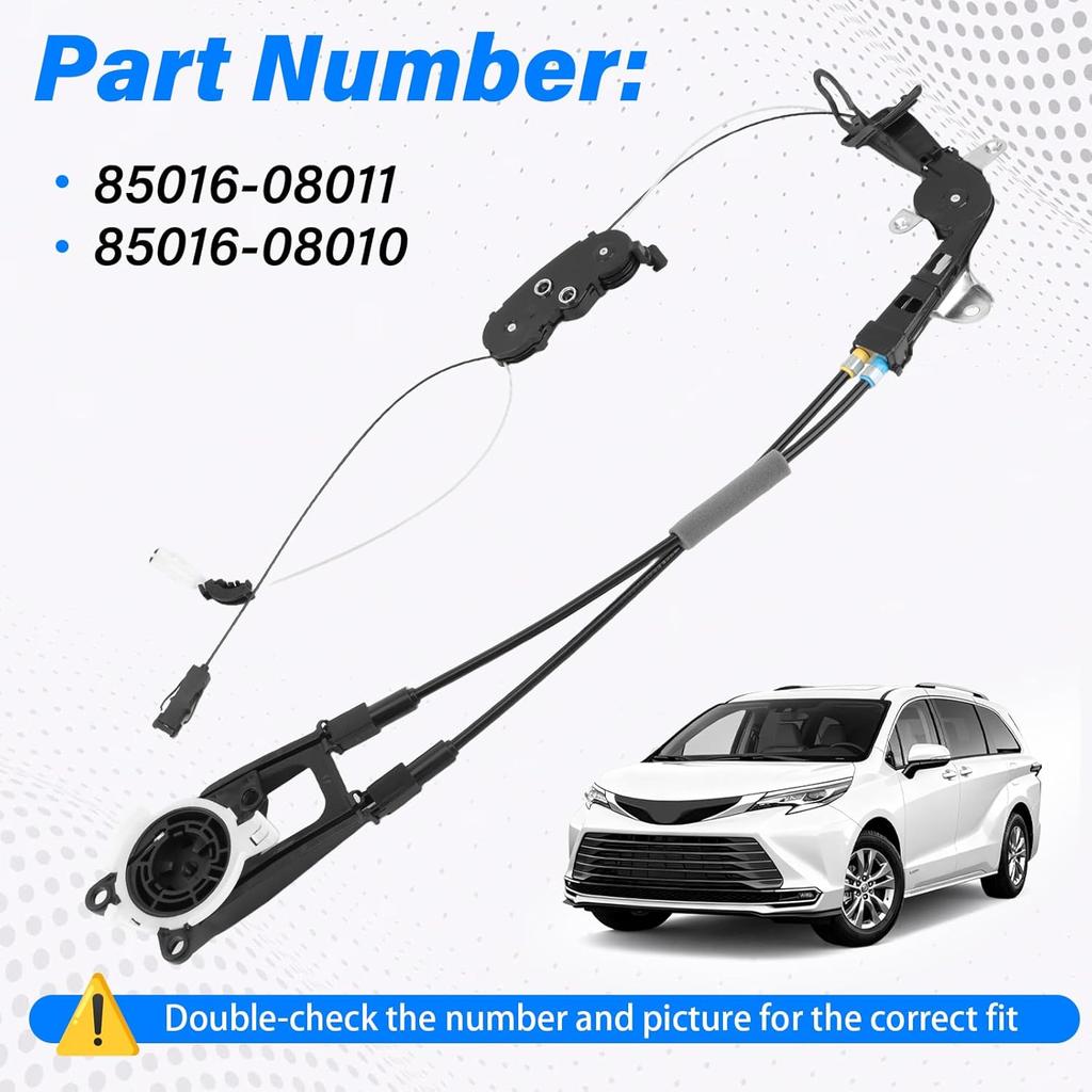 Right Power Sliding Door Cable Fit for 2011 2012 2013 2014 2015 2016 2017 2018 Toyota Sienna 2.7L 3.5L,Electric Sliding Door Harness