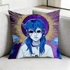 Sally Face Sal Fisher Gothic Horror Square DoubleSided Printed Pillow Case Bedroom Bedside Pillow Sofa Cushion Cover Gift